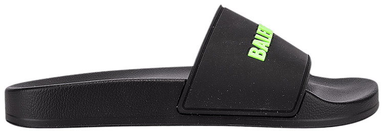 Buy Balenciaga Wmns Pool Slides Black Fluo Green 565547 W1S81