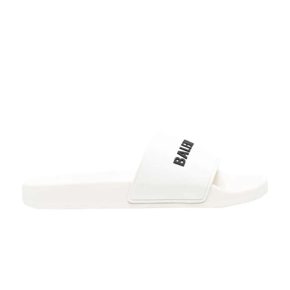 Pre-owned Balenciaga Pool Slides 'eggshell' | White | Men's Size 41