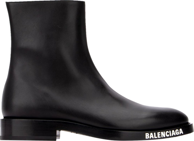 Balenciaga Logo Sole Ankle Boot 'Black'