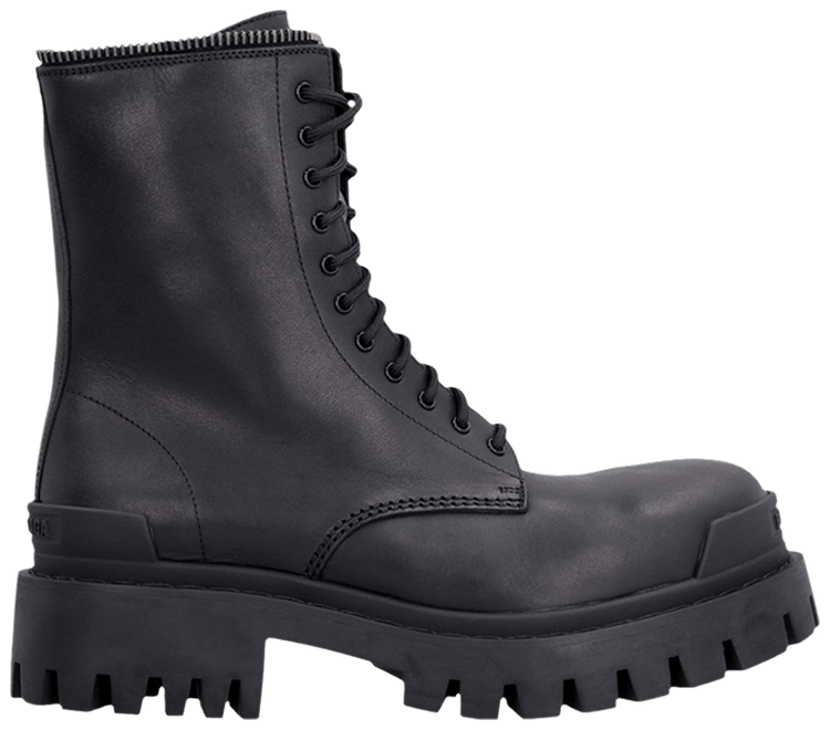 Buy Balenciaga Wmns Lace Up Combat Boot 'Black' - 664709 WA9O1 1081 | GOAT