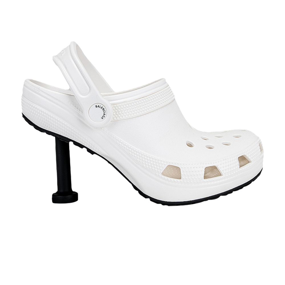 Crocs x Balenciaga Wmns Logo Debossed Pumps 'White' | Women's Size 39