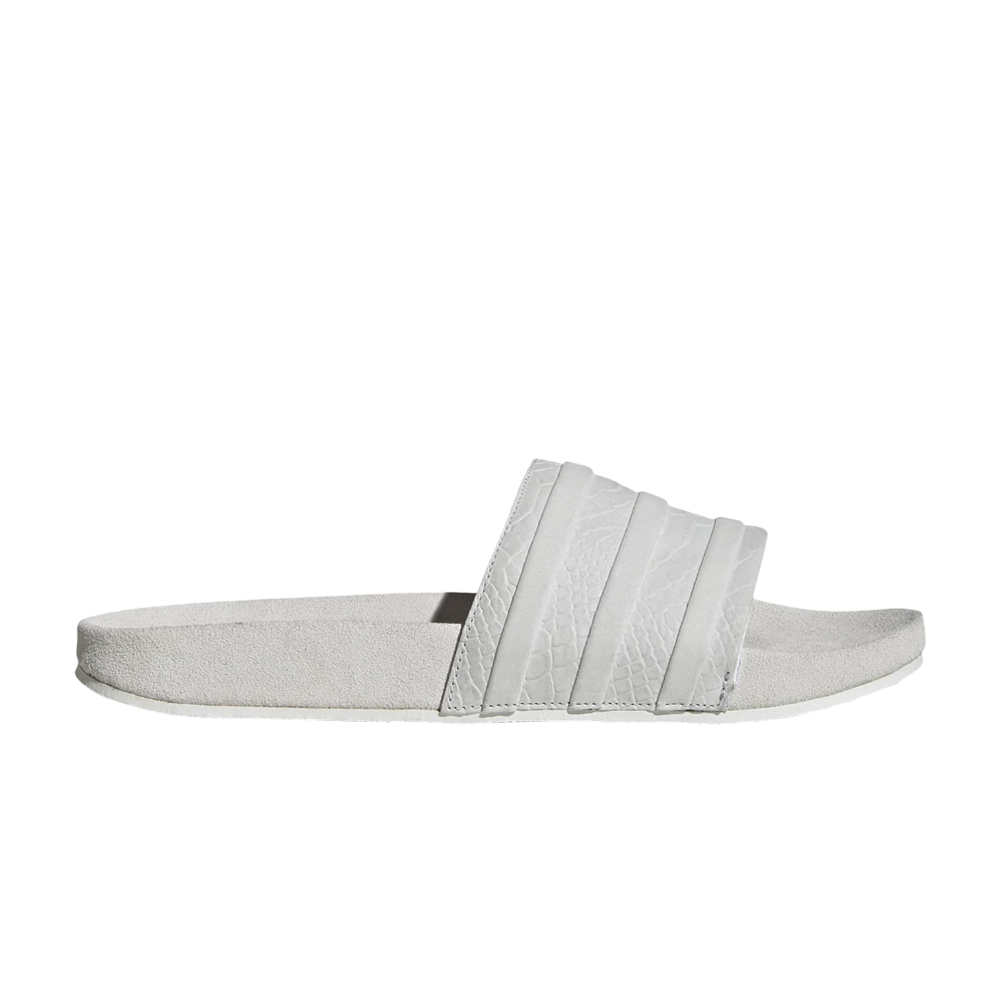 Pre-owned Adidas Originals Adilette 'crystal White' In Grey