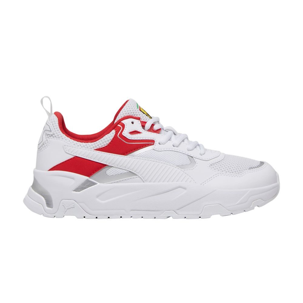 Pre-owned Puma Scuderia Ferrari X Trinity 'white Rosso Corsa'