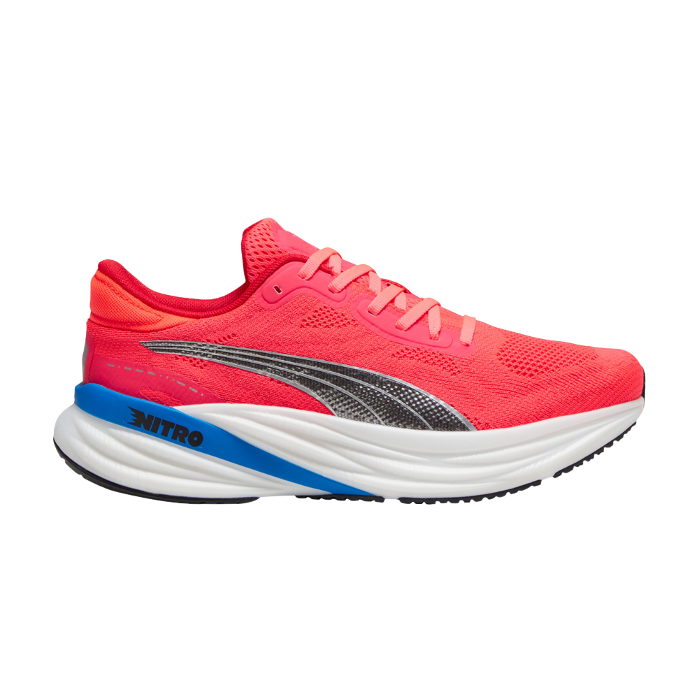 Pre-owned Puma Magnify Nitro 2 'fire Orchid Ultra Blue' In Red