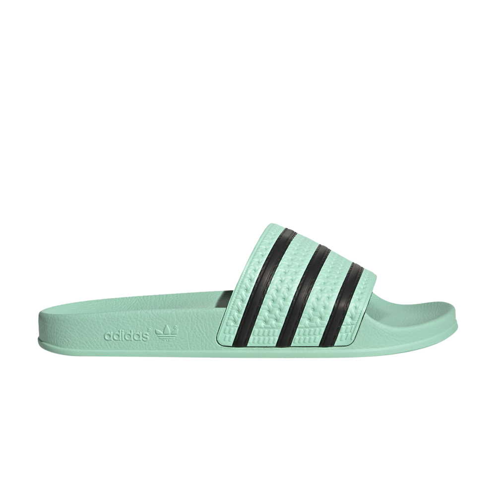 Pre-owned Adidas Originals Adilette Slides 'pulse Mint' In Green