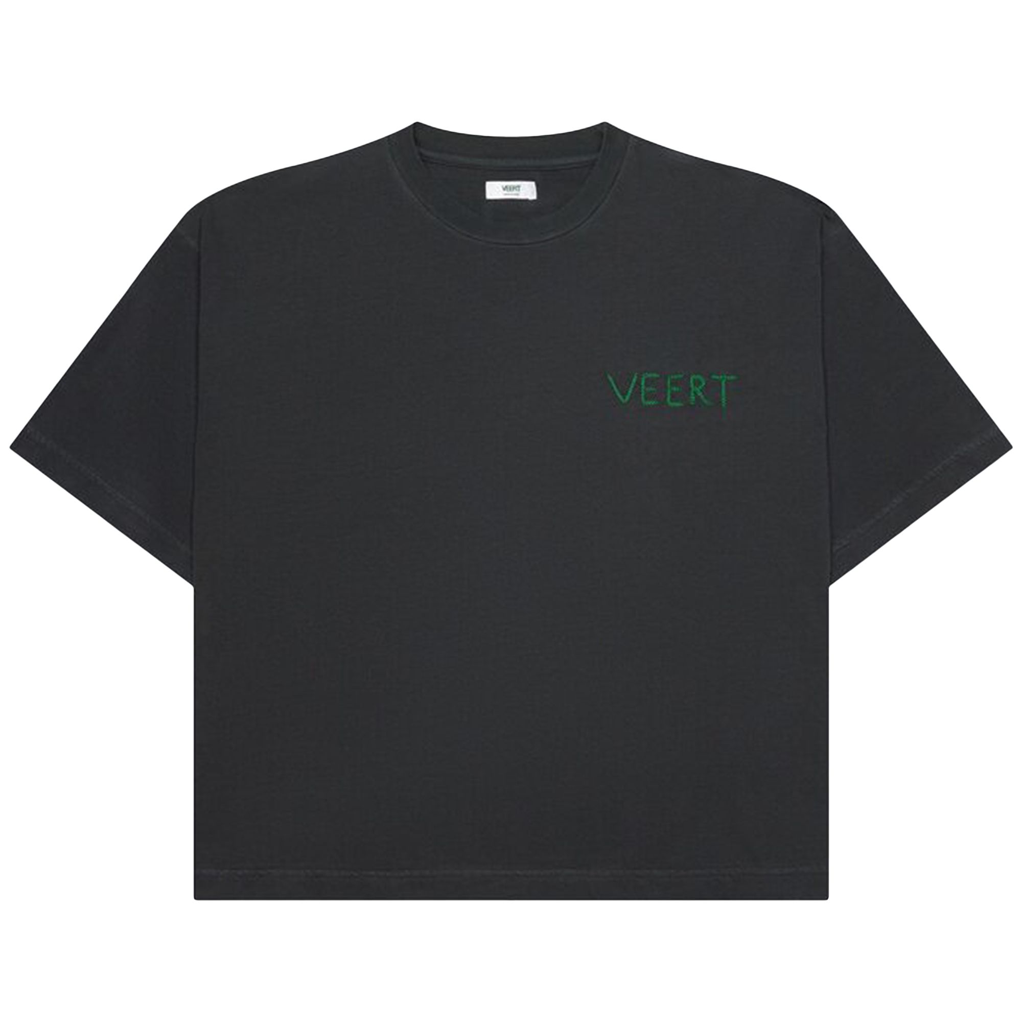 Pre-owned Veert Handwritten Embroidered T-shirt 'dark Grey' | Men's Size Xl In Gray