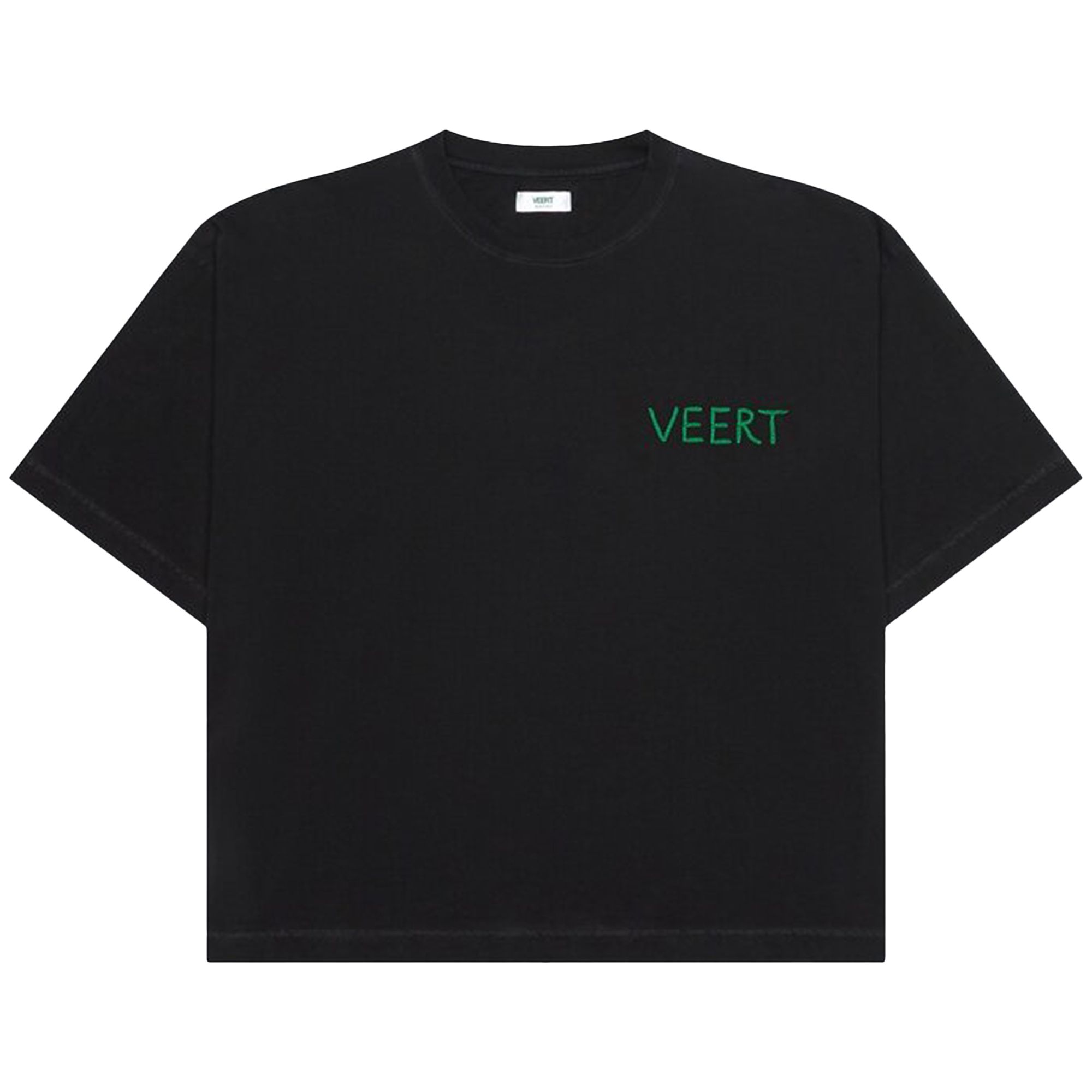 Pre-owned Veert Handwritten Embroidered T-shirt 'black' | Men's Size Xxl