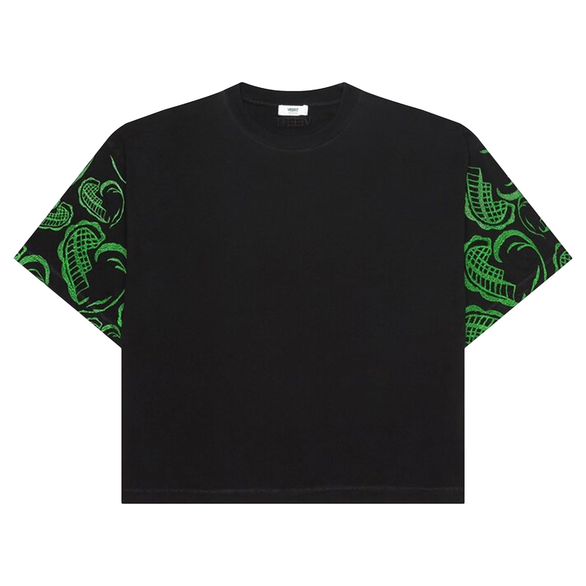 Pre-owned Veert Heart Embroidered T-shirt 'black'