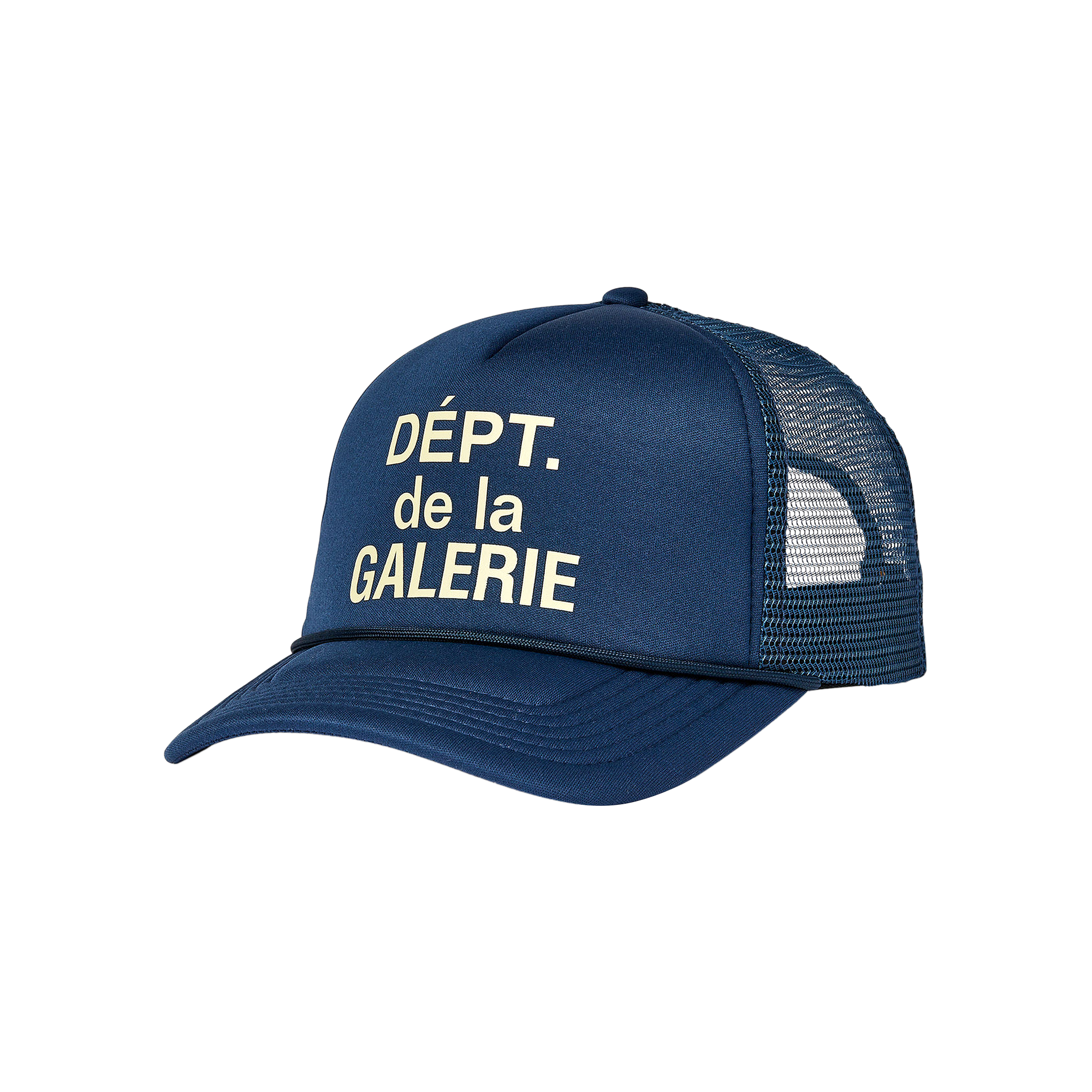 Pre-owned Gallery Dept. French Logo Trucker Hat 'navy' In Blue