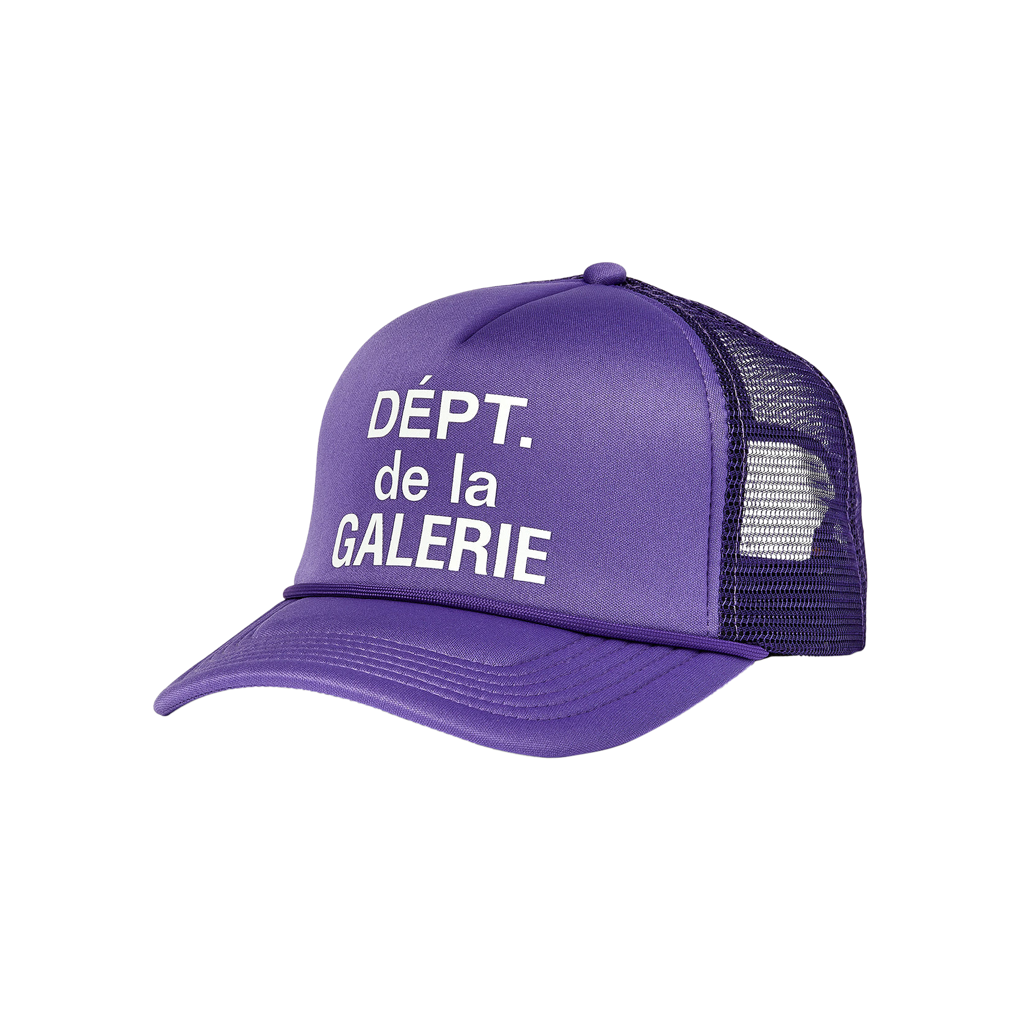 Pre-owned Gallery Dept. French Logo Trucker Hat 'flo Purple'