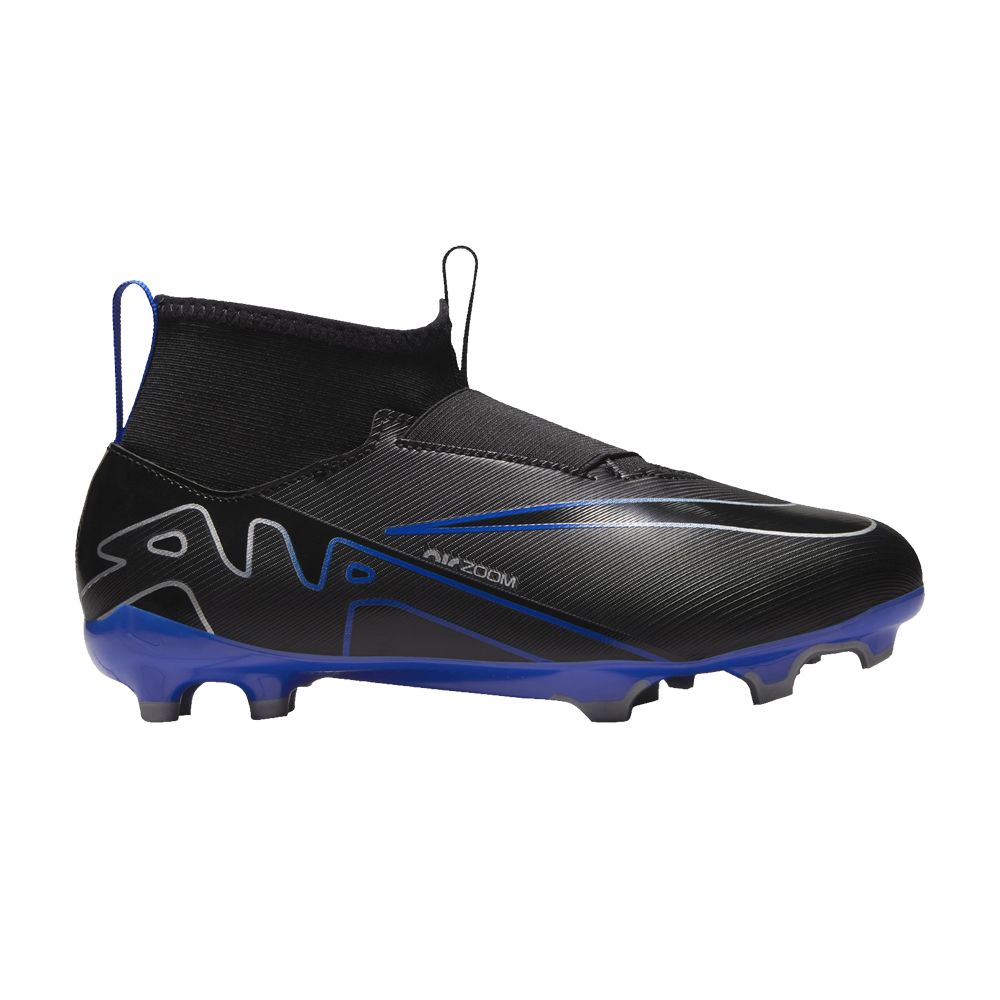 Pre-owned Nike Zoom Mercurial Superfly 9 Academy Fg Mg Gs 'shadow Pack' | Black | Kid's Size 1