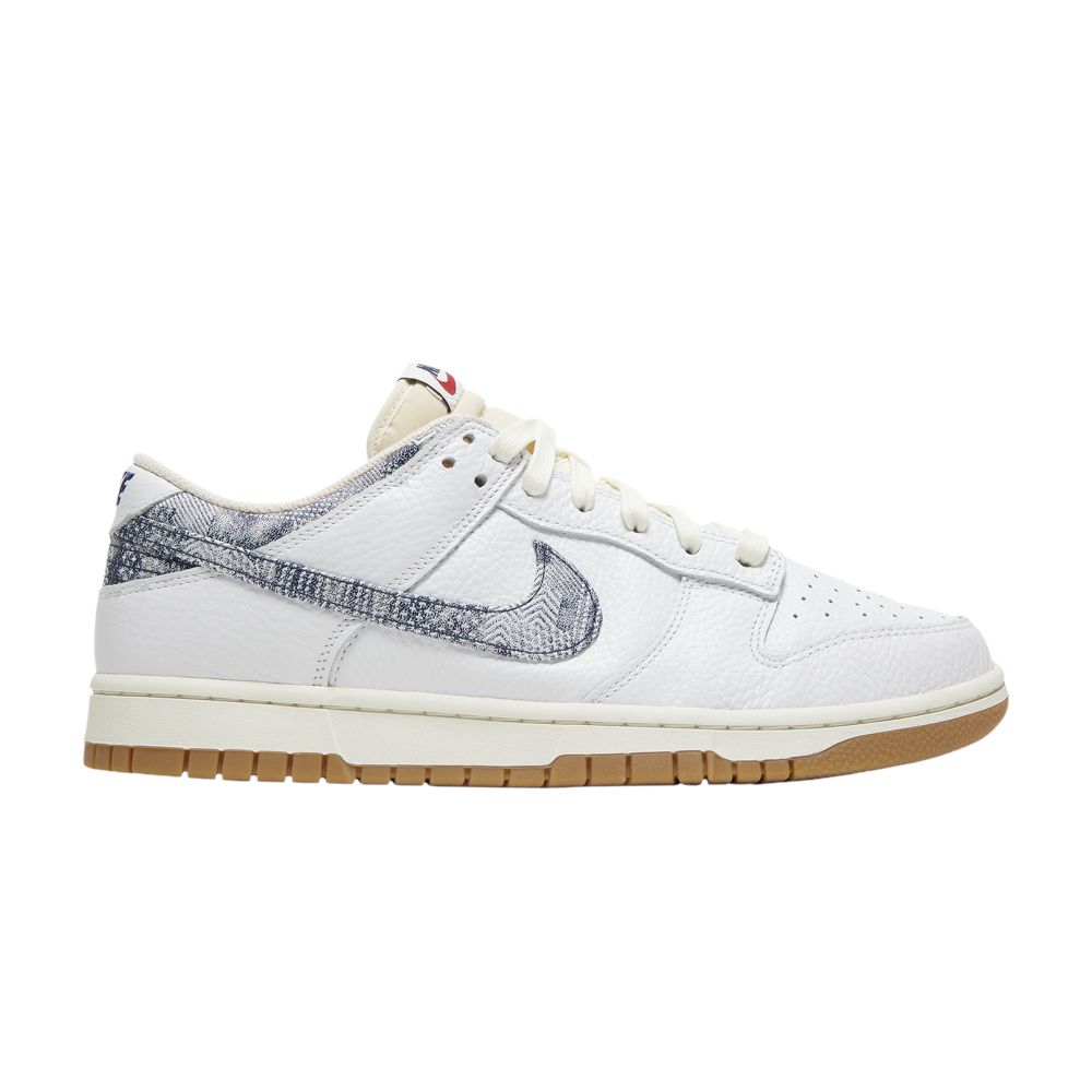 Pre-owned Nike Dunk Low 'washed Denim' In White