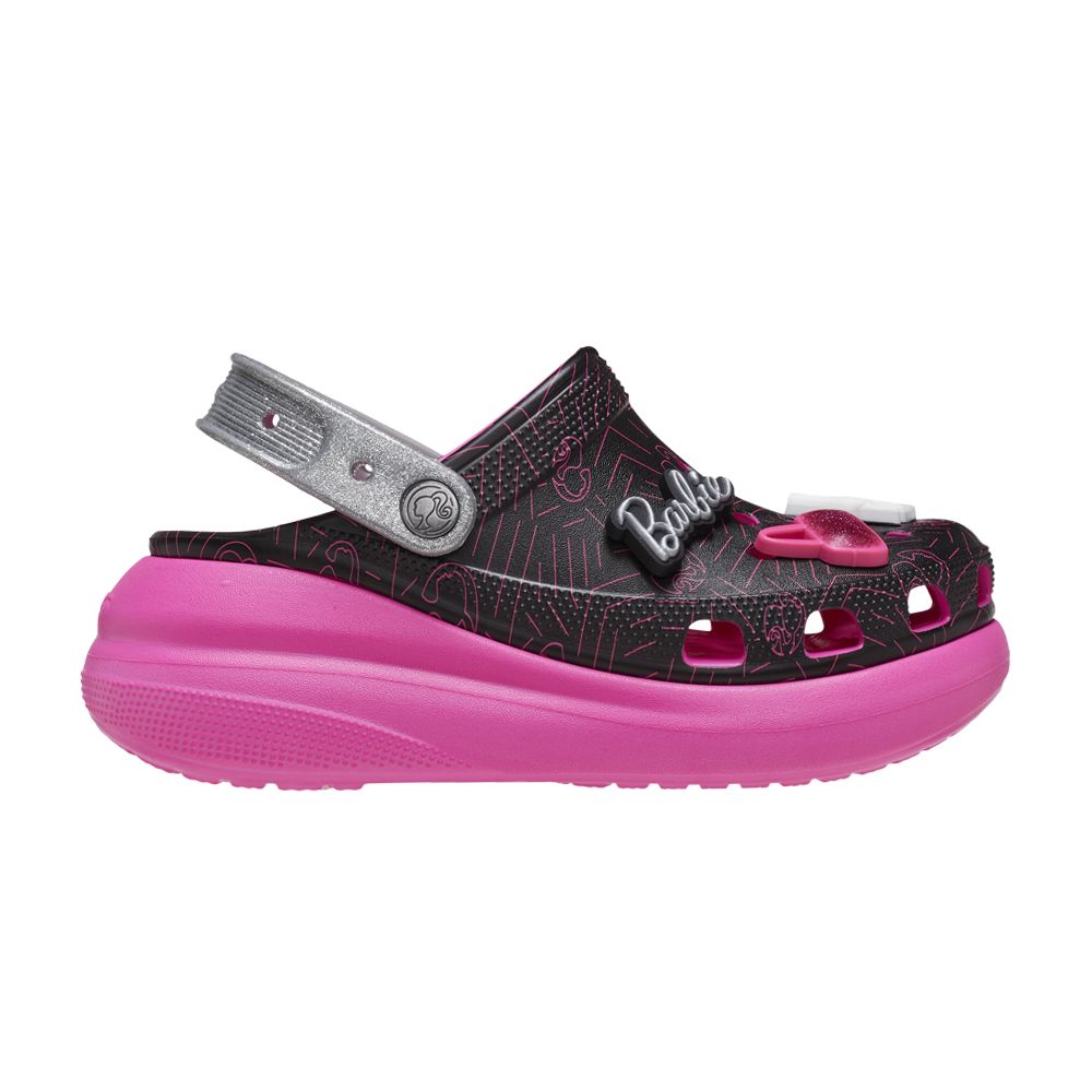 Pre-owned Crocs Barbie X Crush Clog 'black Pink'