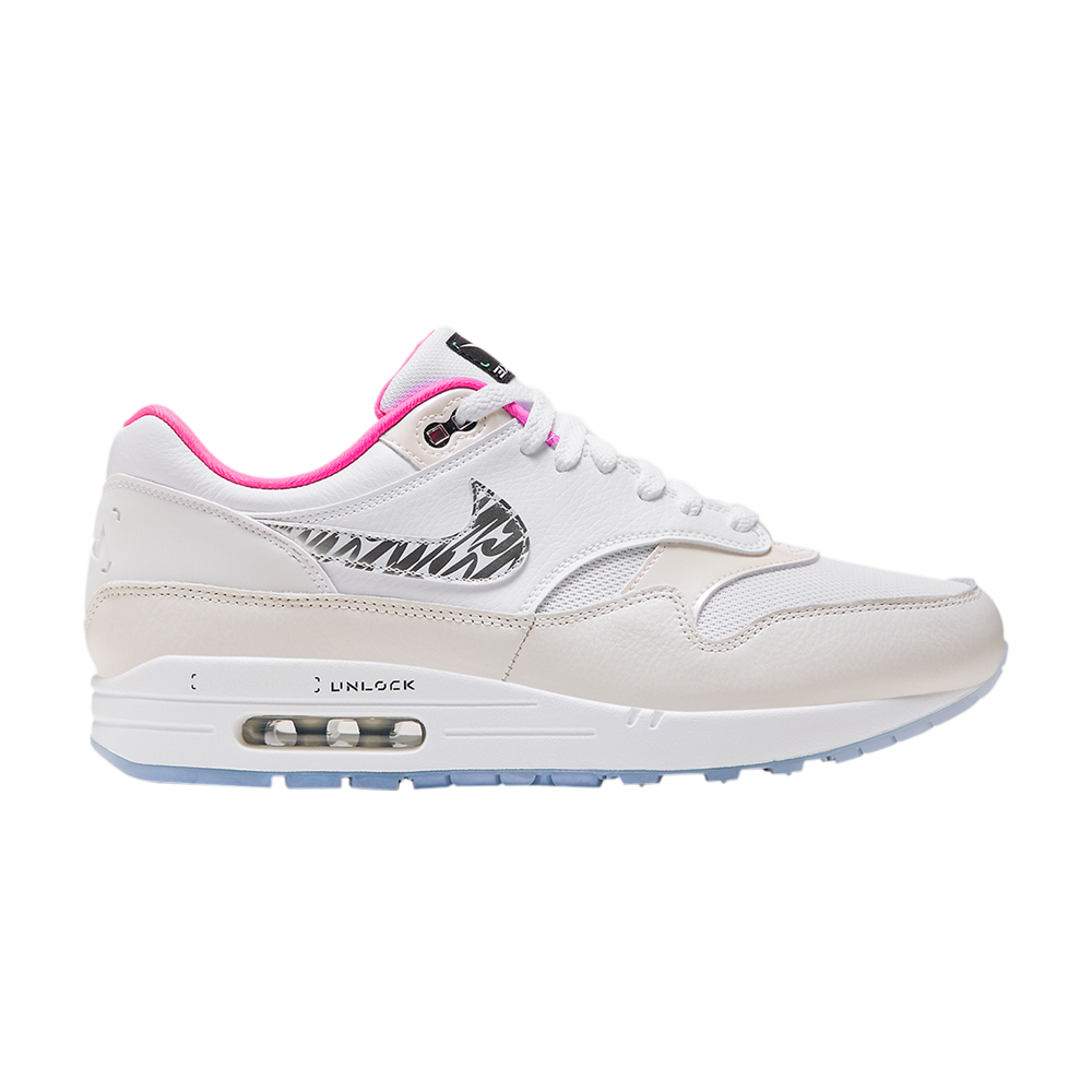 Pre-owned Nike Air Max 1 'unlock Your Space' In White