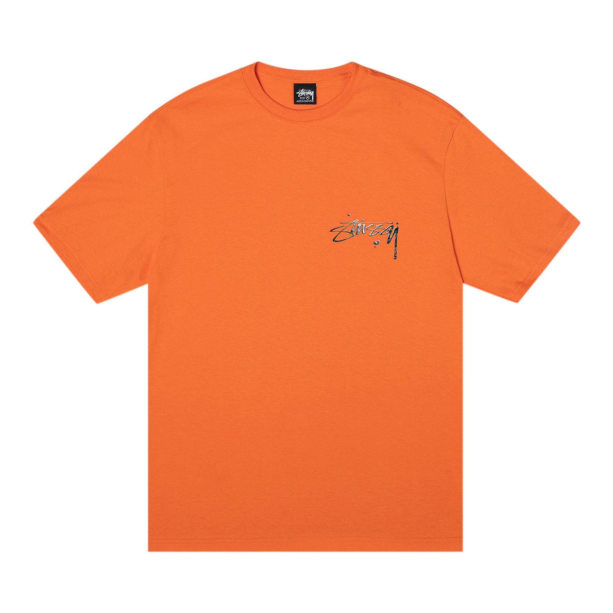 Click to view more detailed imagery on our partner's website Pre-owned Stussy Mercury Tee 'coral' In Orange