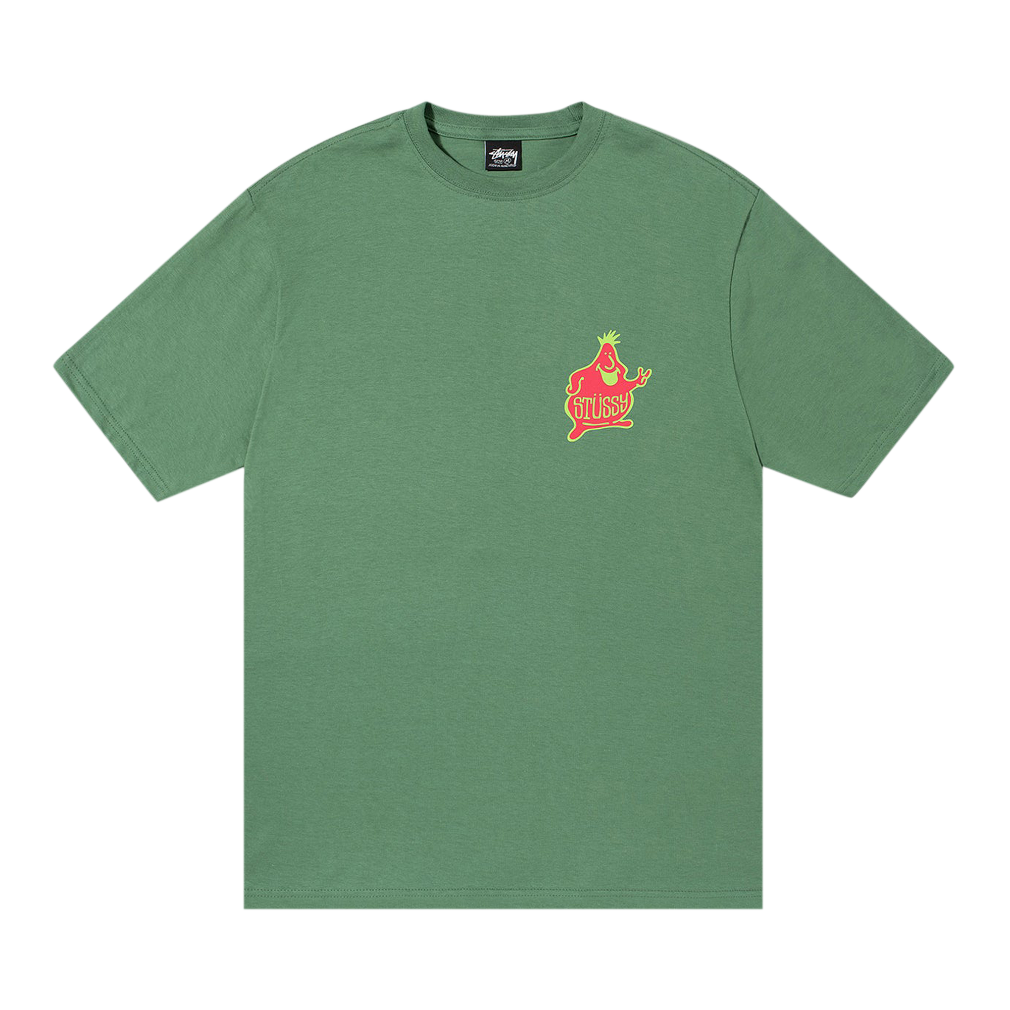 Pre-owned Stussy Mr. Blob Spiral Tee 'green'