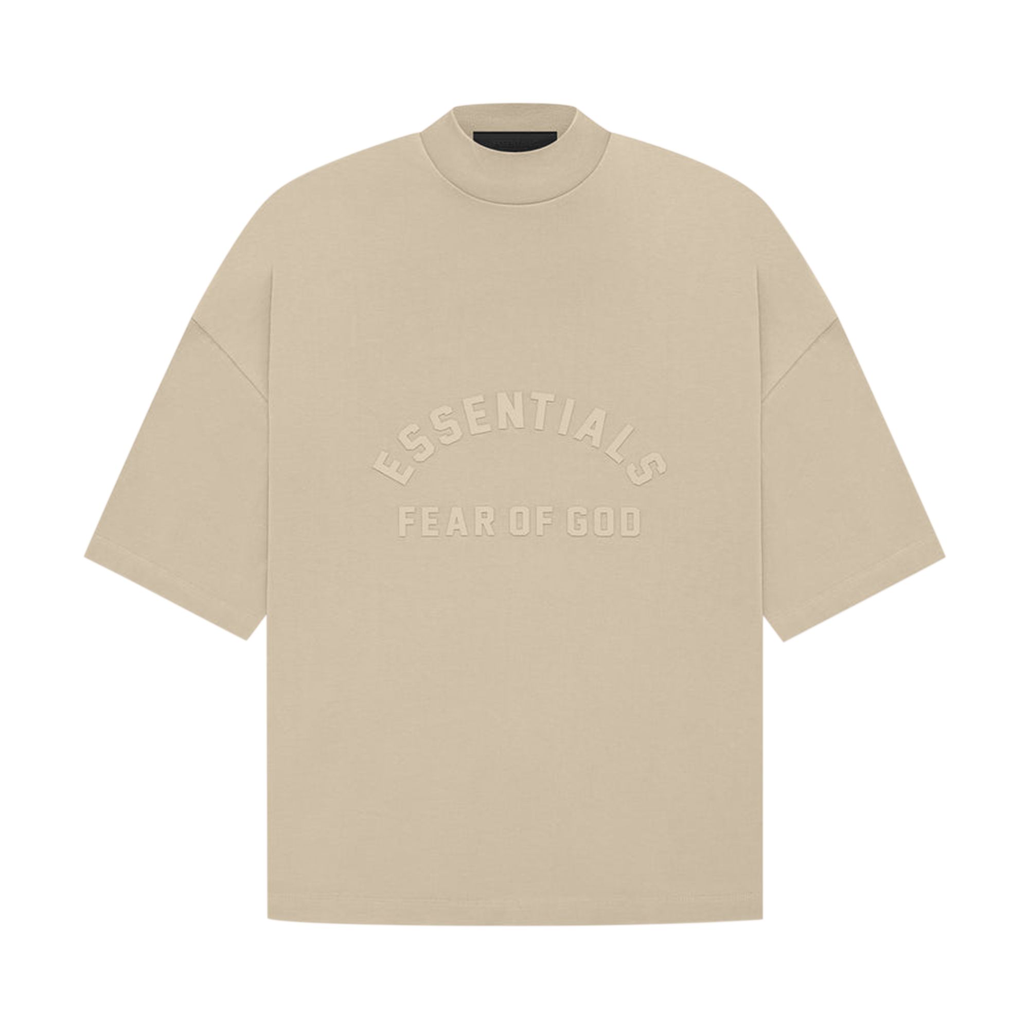 Pre-owned Essentials Fear Of God Tee 'dusty Beige' In Tan