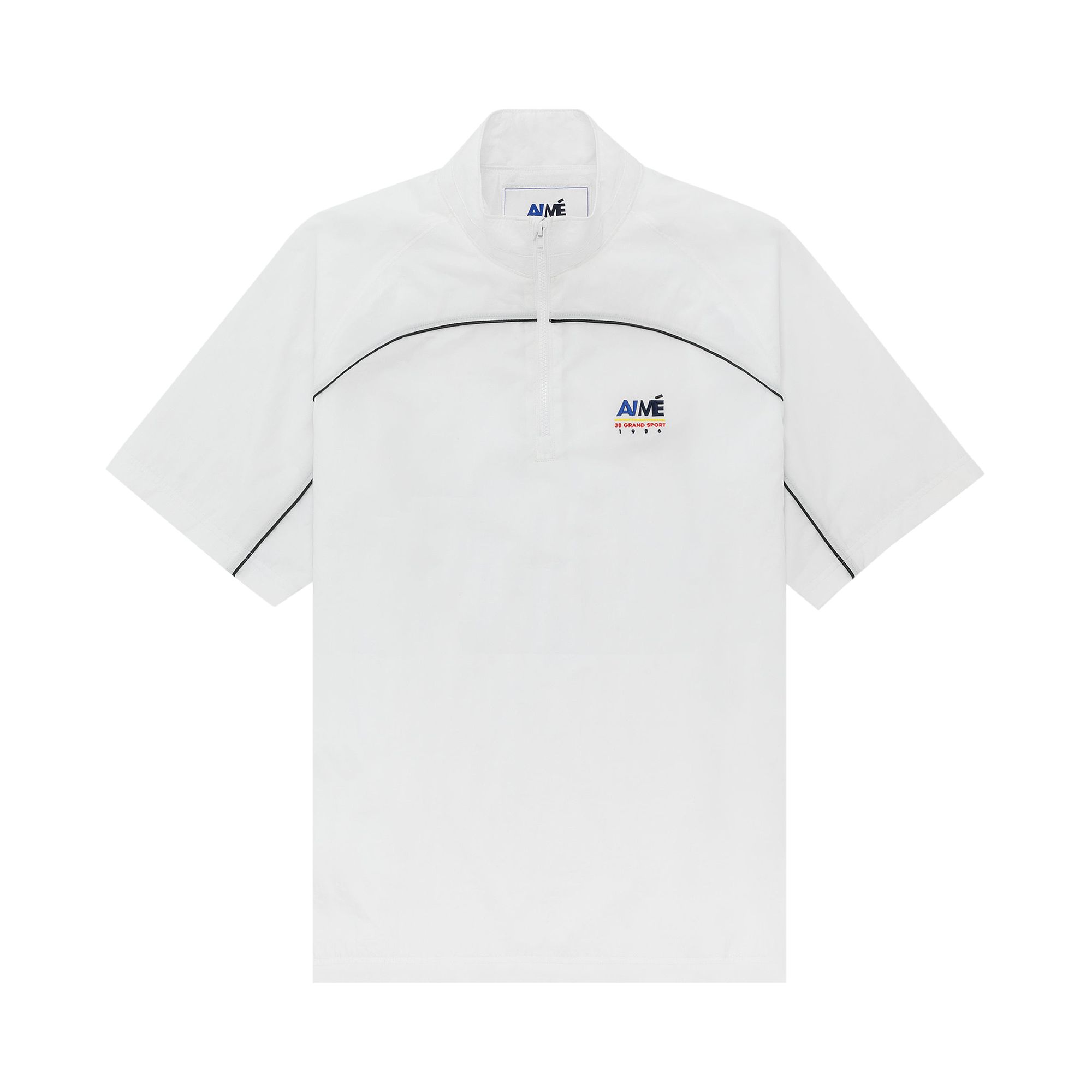 Pre-owned Aimé Leon Dore 38-gs Offshore Quarter Zip Pullover 'white' | Men's Size L