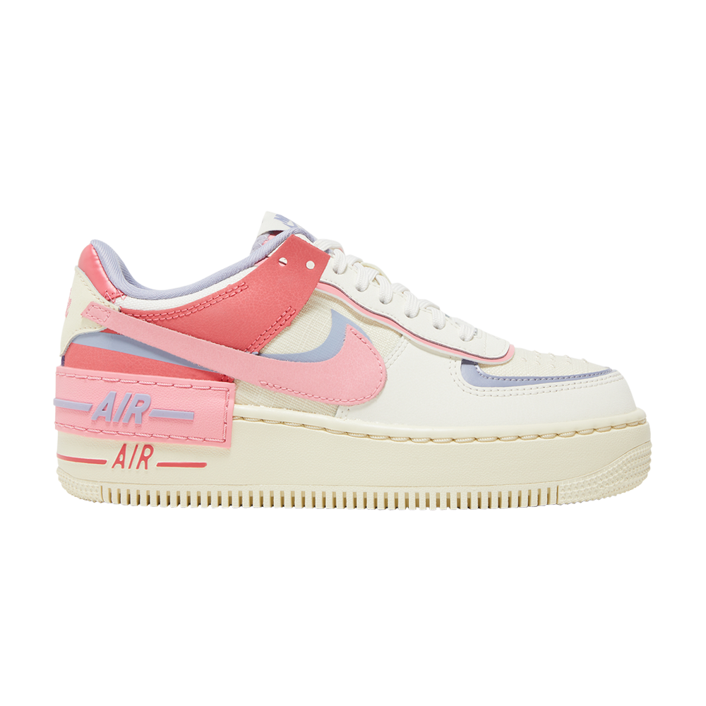 Pre-owned Nike Wmns Air Force 1 Shadow 'sail Sea Coral' In Cream