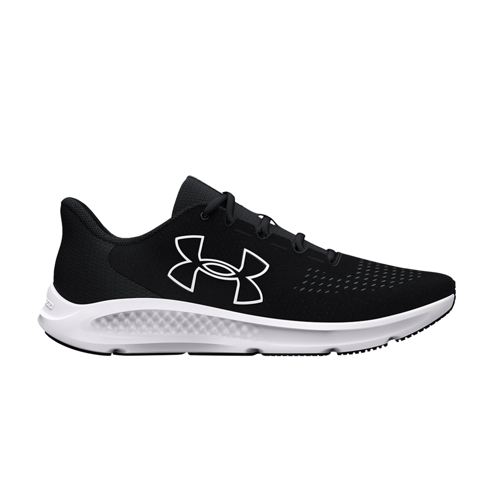Pre-owned Under Armour Charged Pursuit 3 'big Logo - Black White'