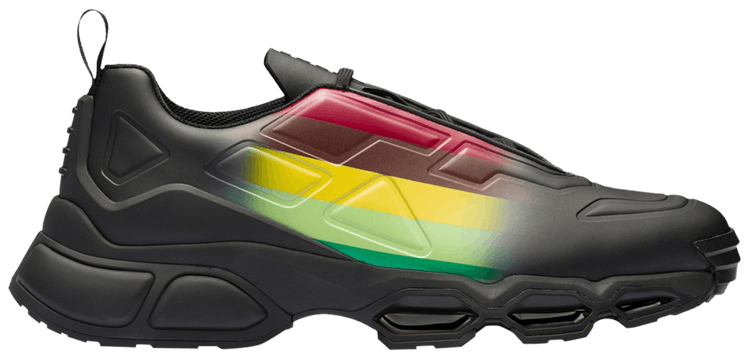 Prada Collision Cross Sneaker Black Apple Green