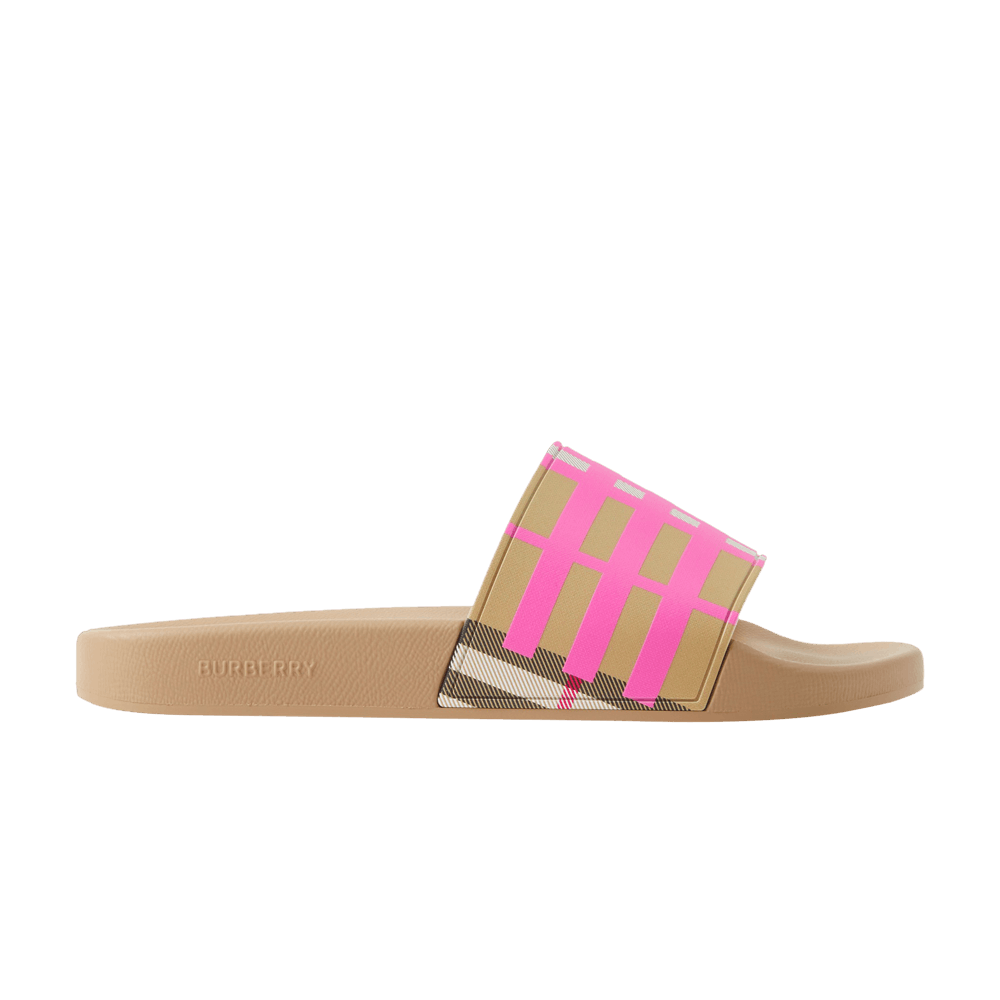 Buy Burberry Wmns Check Slide 'Bubblegum Pink' - 8072373 | GOAT