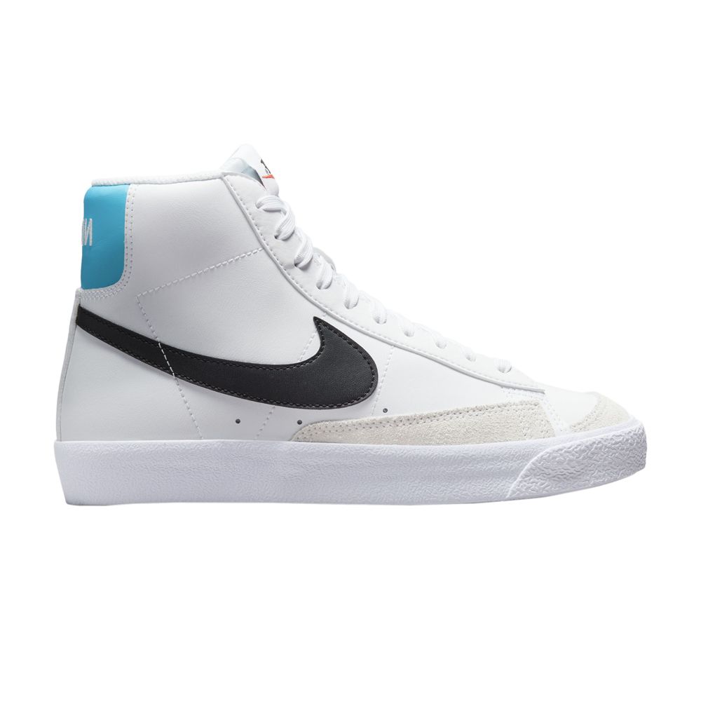 Pre-owned Nike Blazer Mid '77 Gs 'white Black Photo Blue' | Kid's Size 4