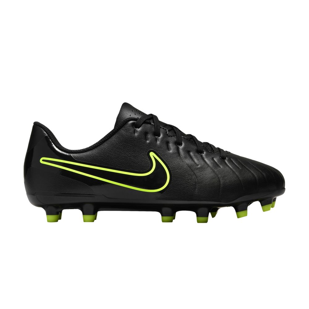 Pre-owned Nike Tiempo Legend 10 Club Mg Gs 'black Volt' | Kid's Size 2