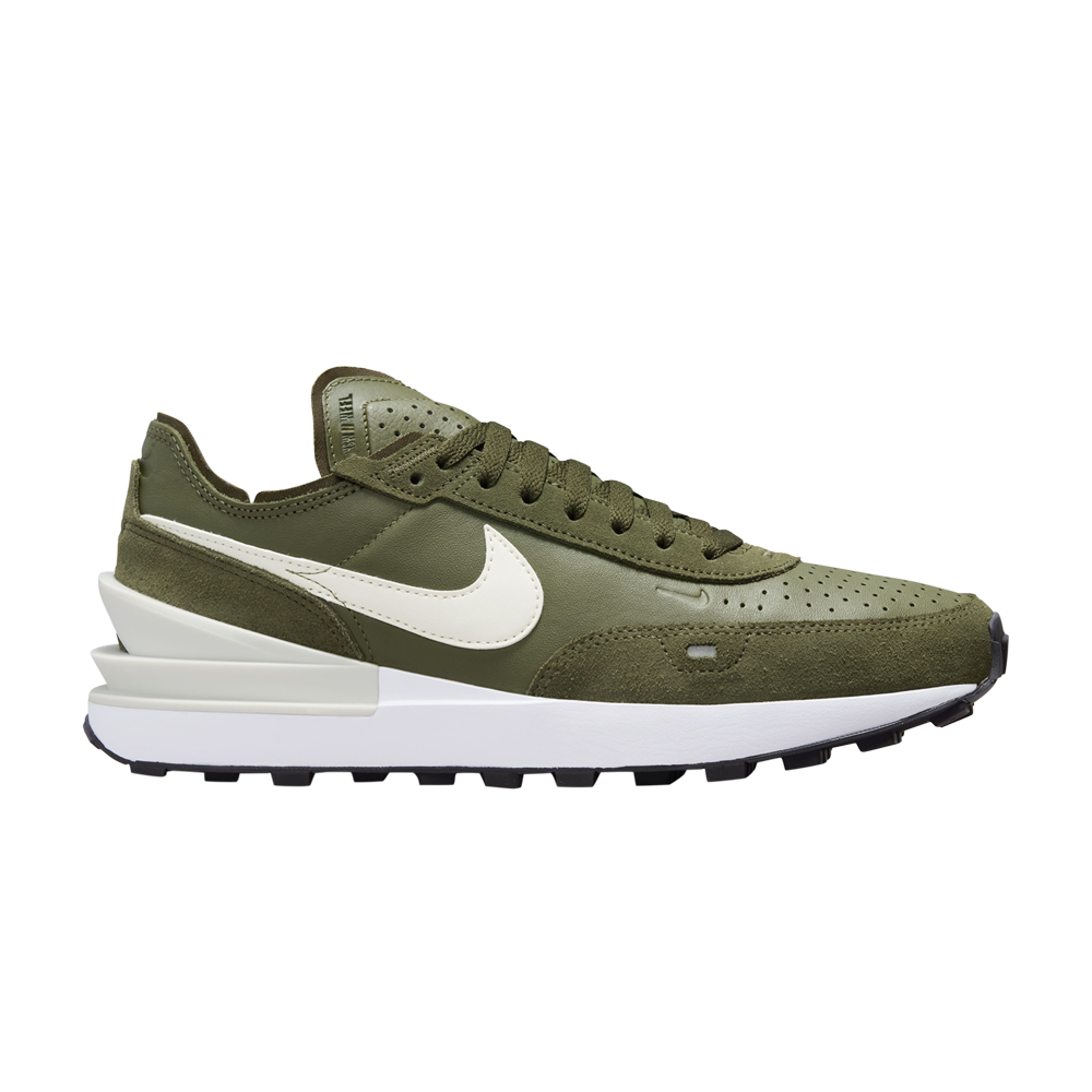 Pre-owned Nike Waffle One Leather 'medium Olive' In Green