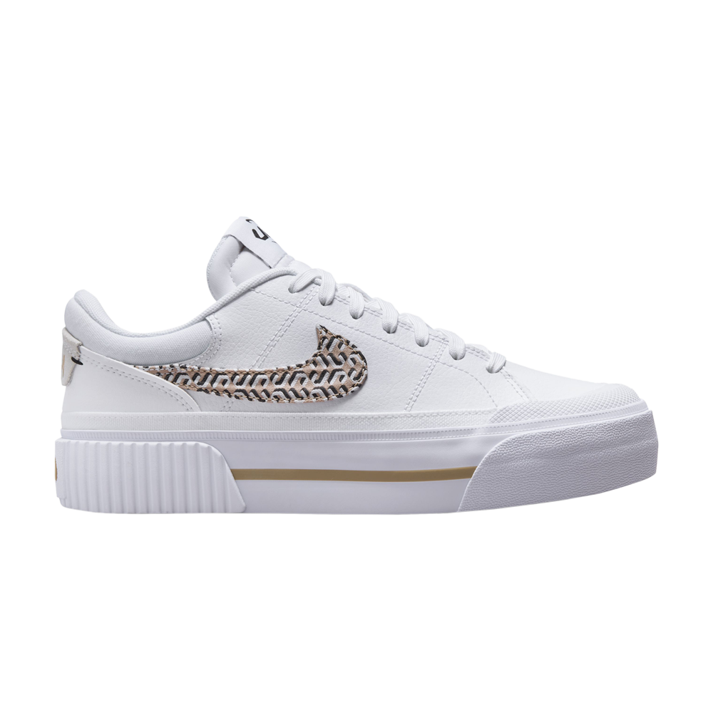 Pre-owned Nike Wmns Court Legacy Lift 'united In Victory' In White