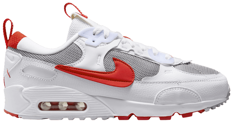 Nike Wmns Air Max 90 Futura White Picante Red