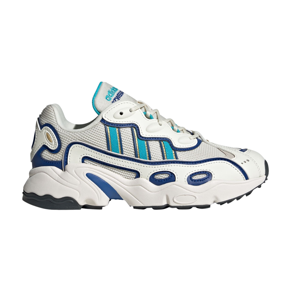 Pre-owned Adidas Originals Wmns Ozweego Og 'off White Royal Cyan' In Cream