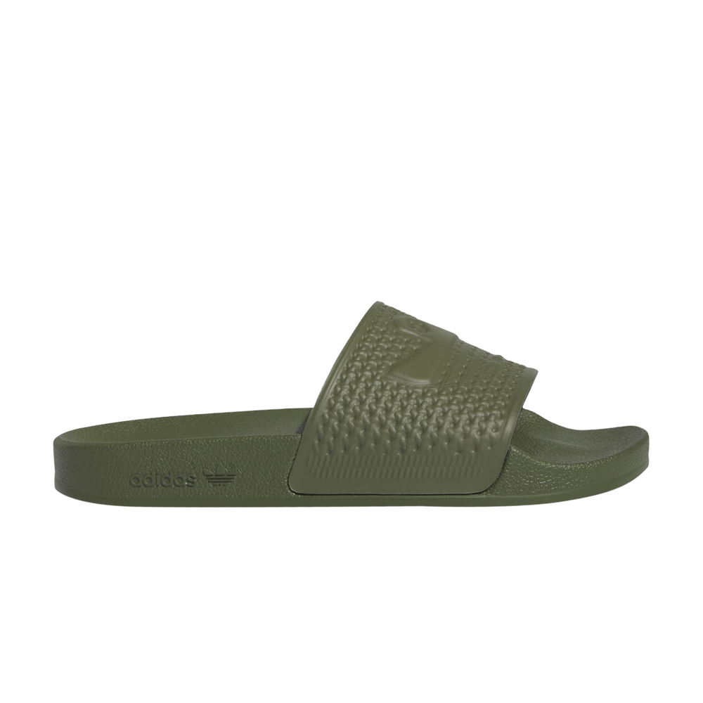 Pre-owned Adidas Originals Shmoofoil Slides 'wild Pine' In Green