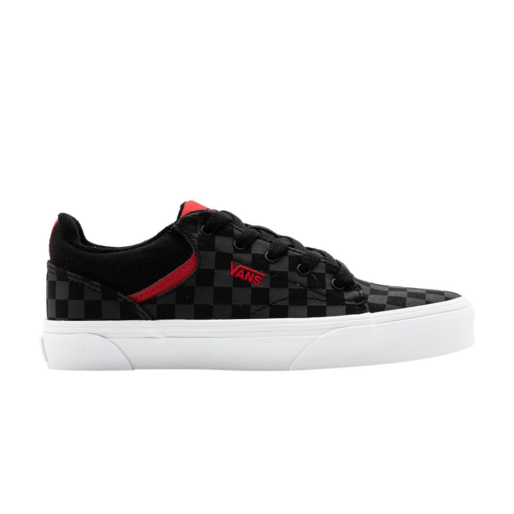 VANS SELDAN 'CHECKERBOARD - BLACK RED'