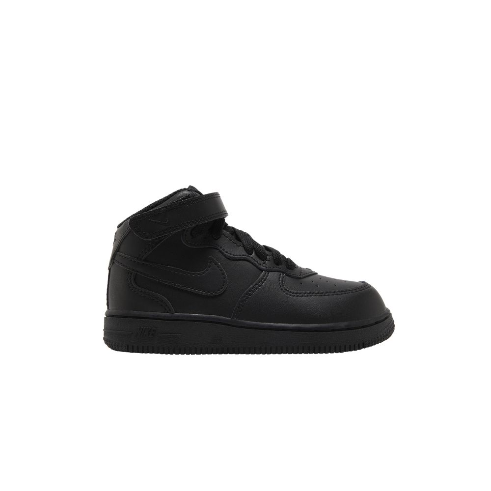 Pre-owned Nike Air Force 1 Mid Le Td 'triple Black' | Infant Size 6