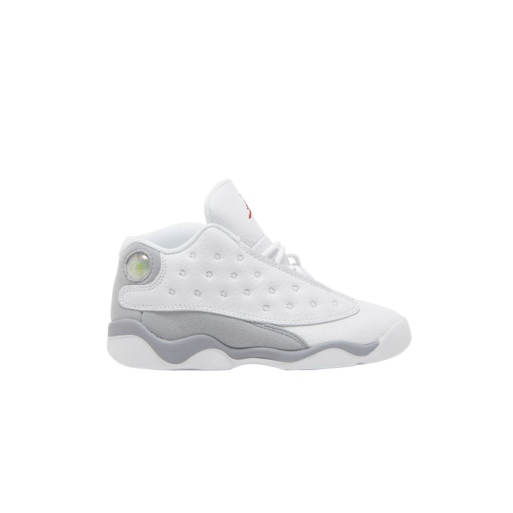 Pre-owned Air Jordan 13 Retro Td 'white Wolf Grey' | Infant Size 8
