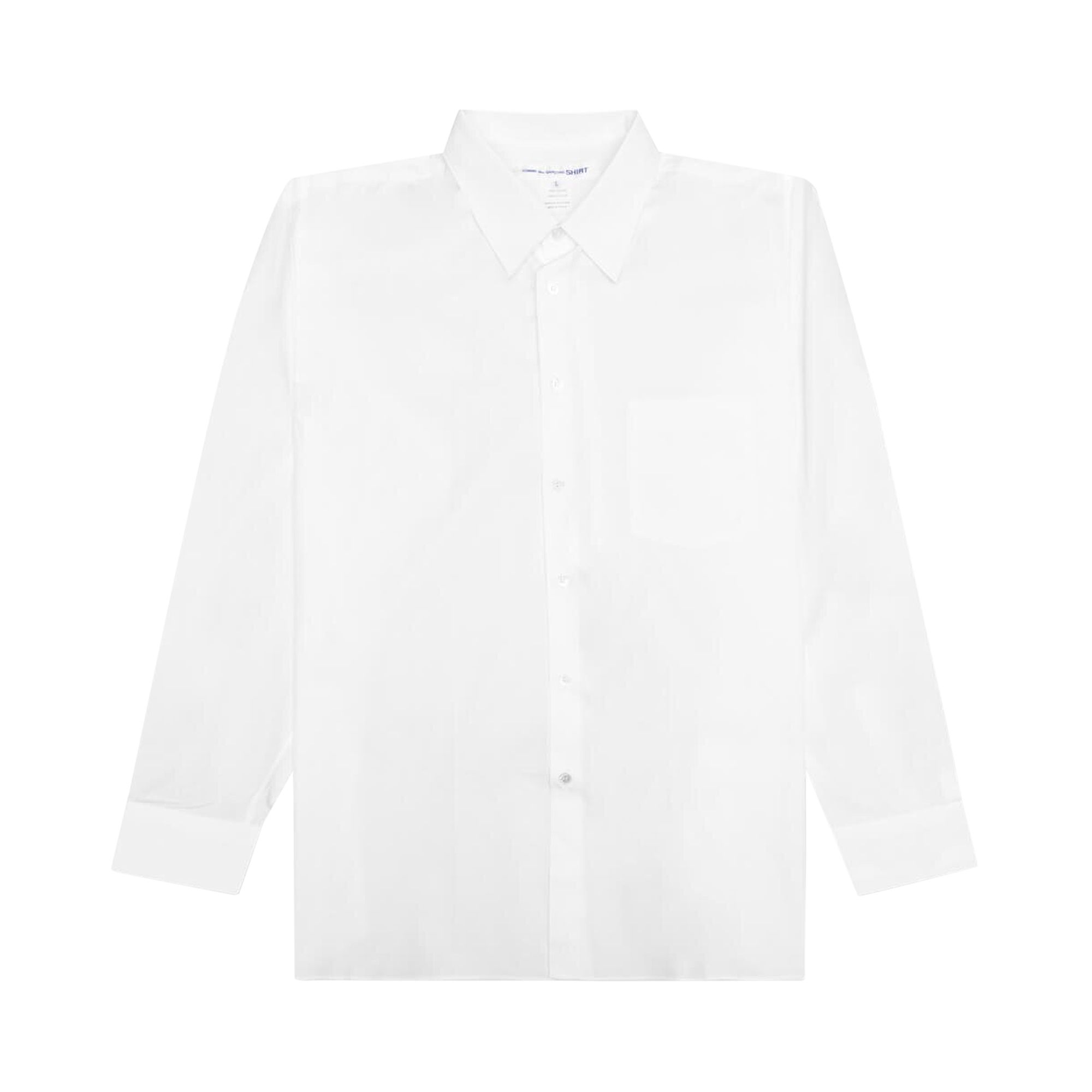 Pre-owned Comme Des Garçons Shirt Classic Button Down Shirt 'white' | Men's Size S