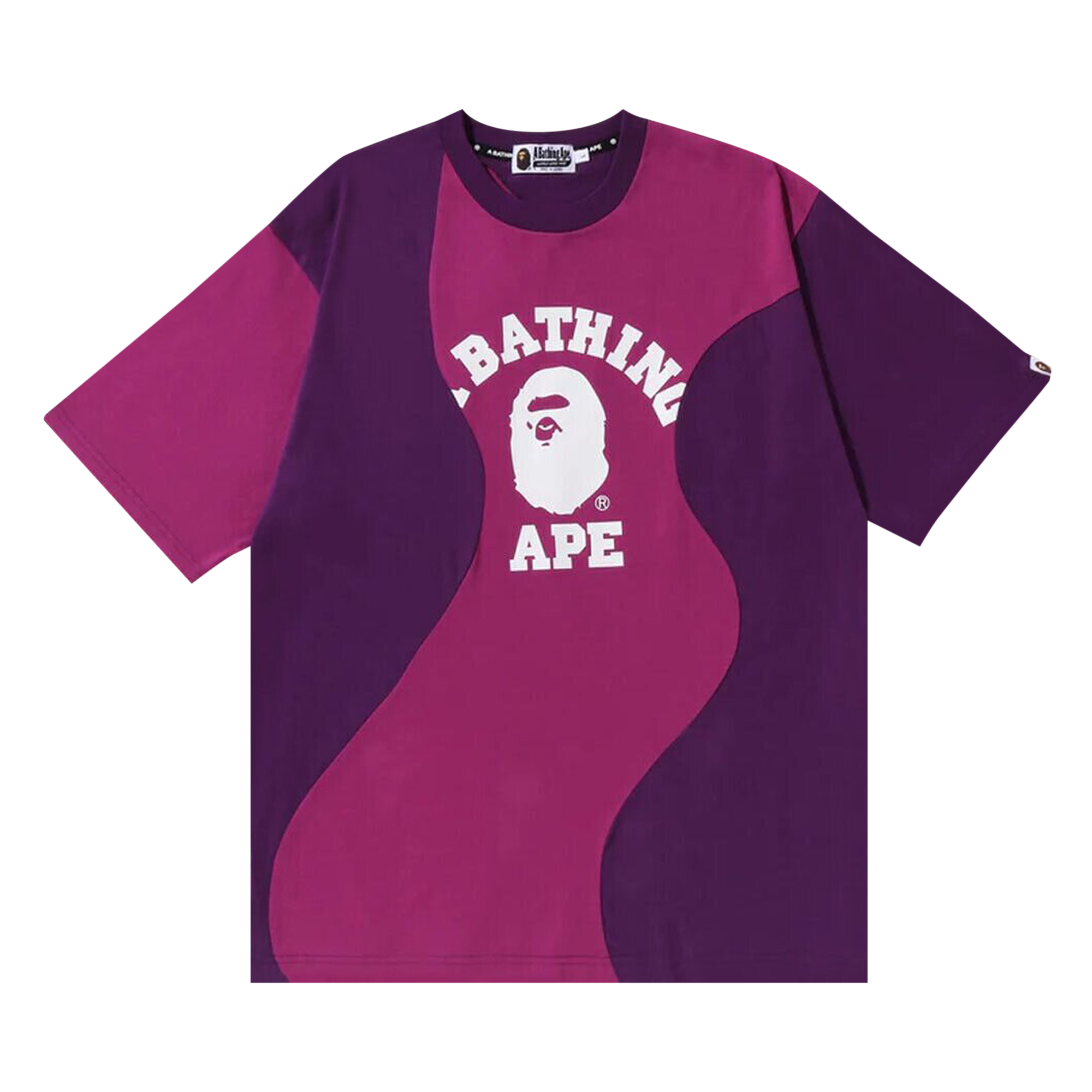 Pre-owned Bape Cutting College Relaxed Fit Tee 'purple'