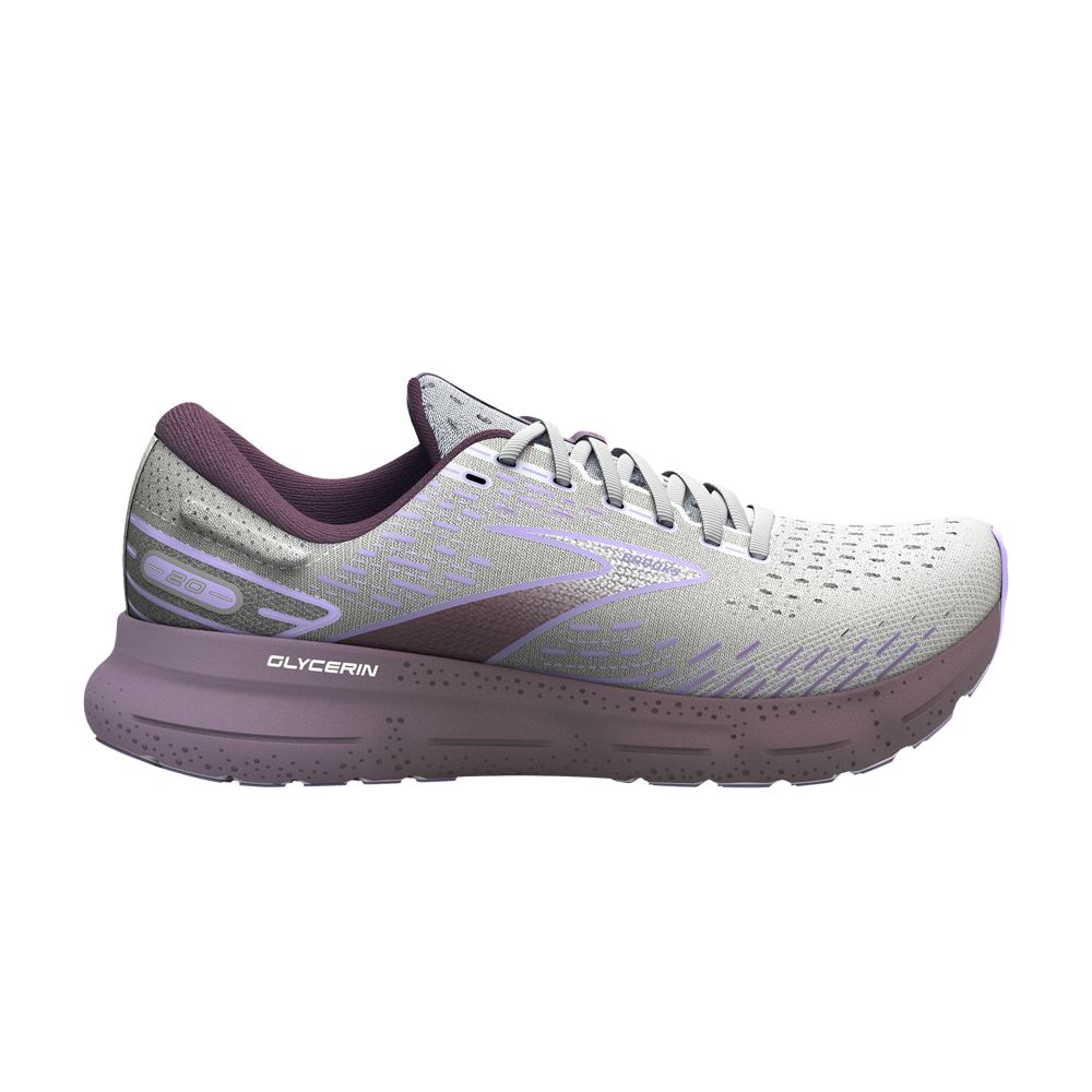 Pre-owned Brooks Wmns Glycerin 20 'white Orchid'