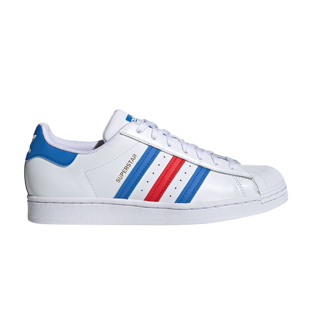 ADIDAS ORIGINALS SUPERSTAR 'WHITE TRUE BLUE RED'
