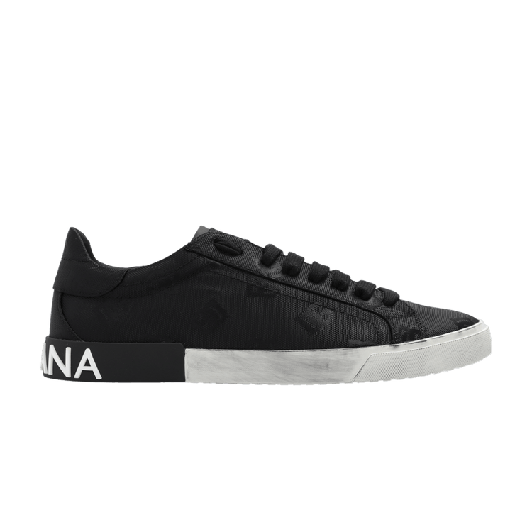 Size 10.0 Dolce & Gabbana Portofino Vintage 'All Over Logo - Black'