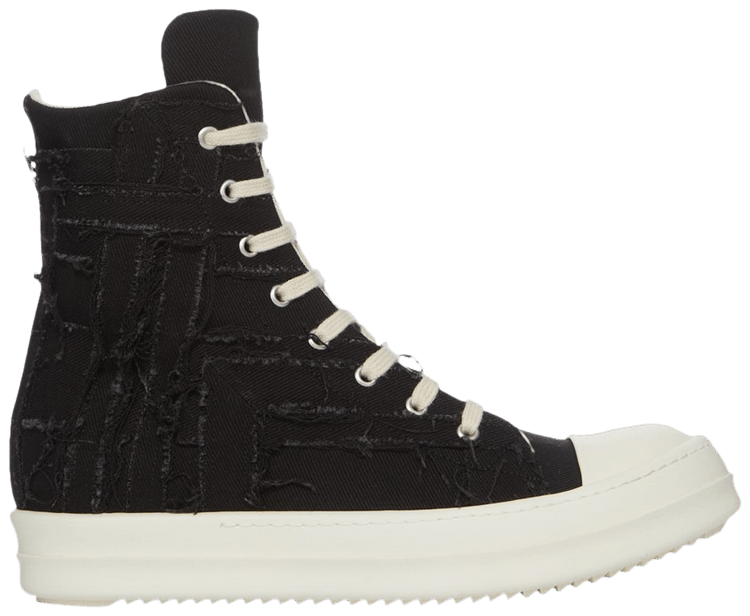 Rick Owens Wmns DRKSHDW EDFU Slashed High Black Milk