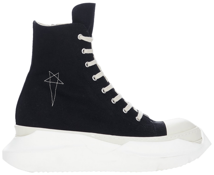 Size 6.0 Rick Owens Wmns DRKSHDW Luxor Abstract High 'Black Pearl'