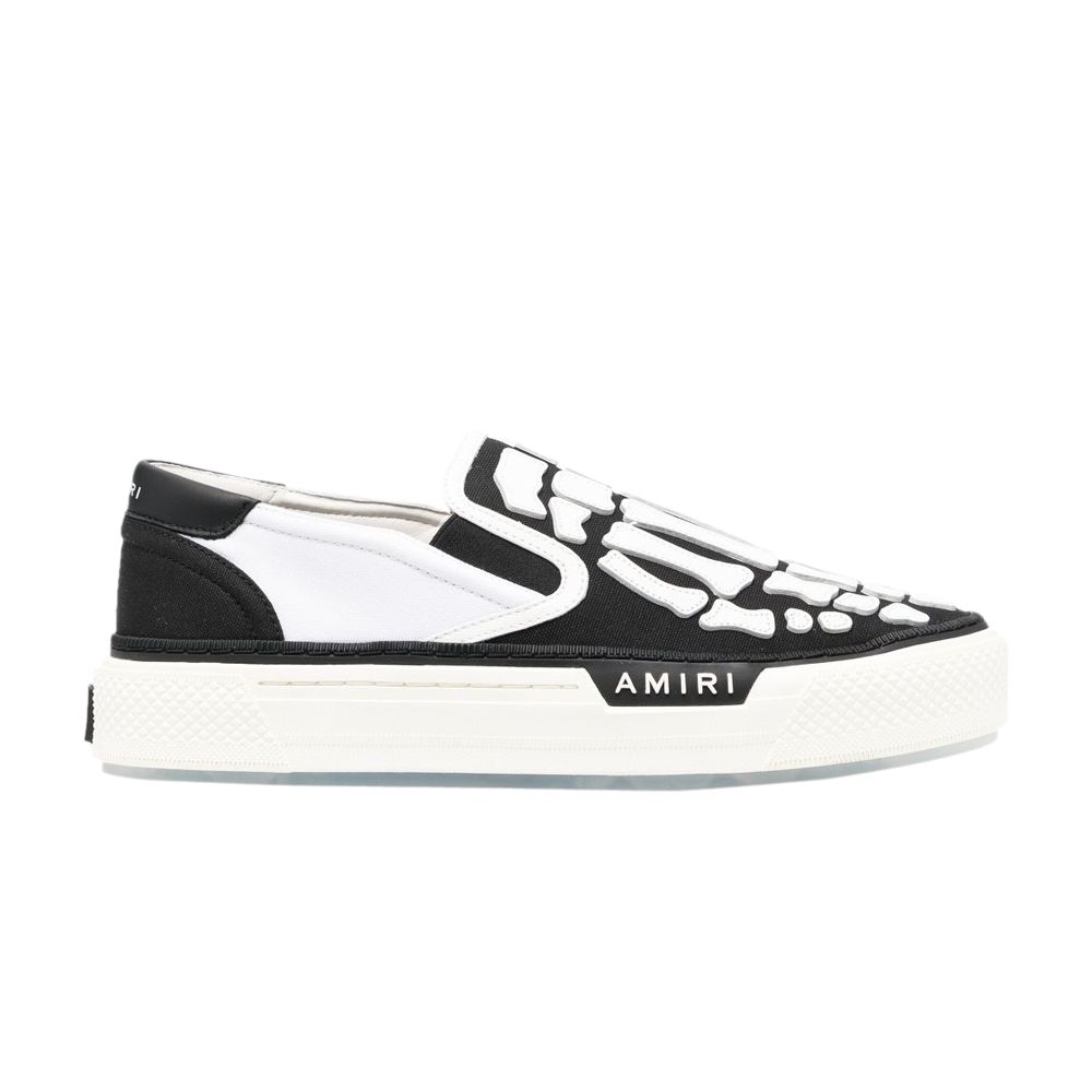Pre-owned Amiri Skel Top Slip-on 'black White' | Men's Size 44