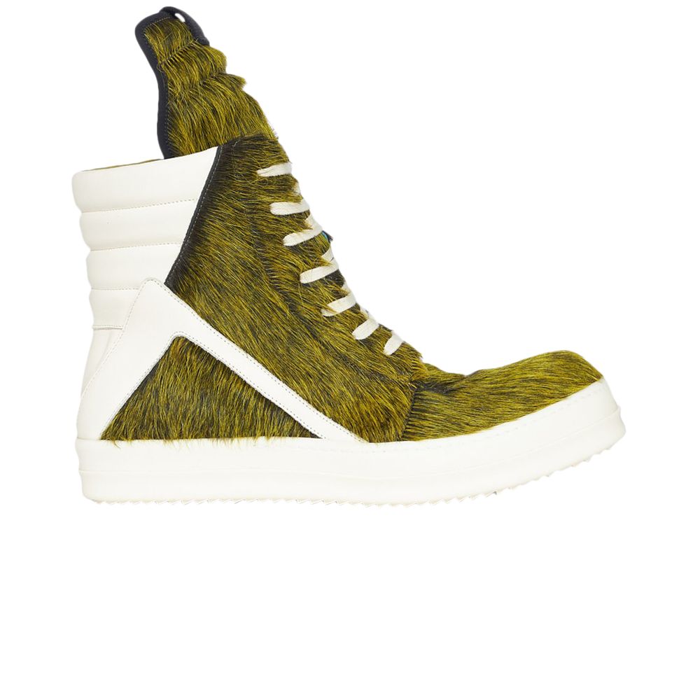 Rick Owens Rick Owens Luxor Geobasket 'Acid Melange Pony' | Green | Men's Size 43