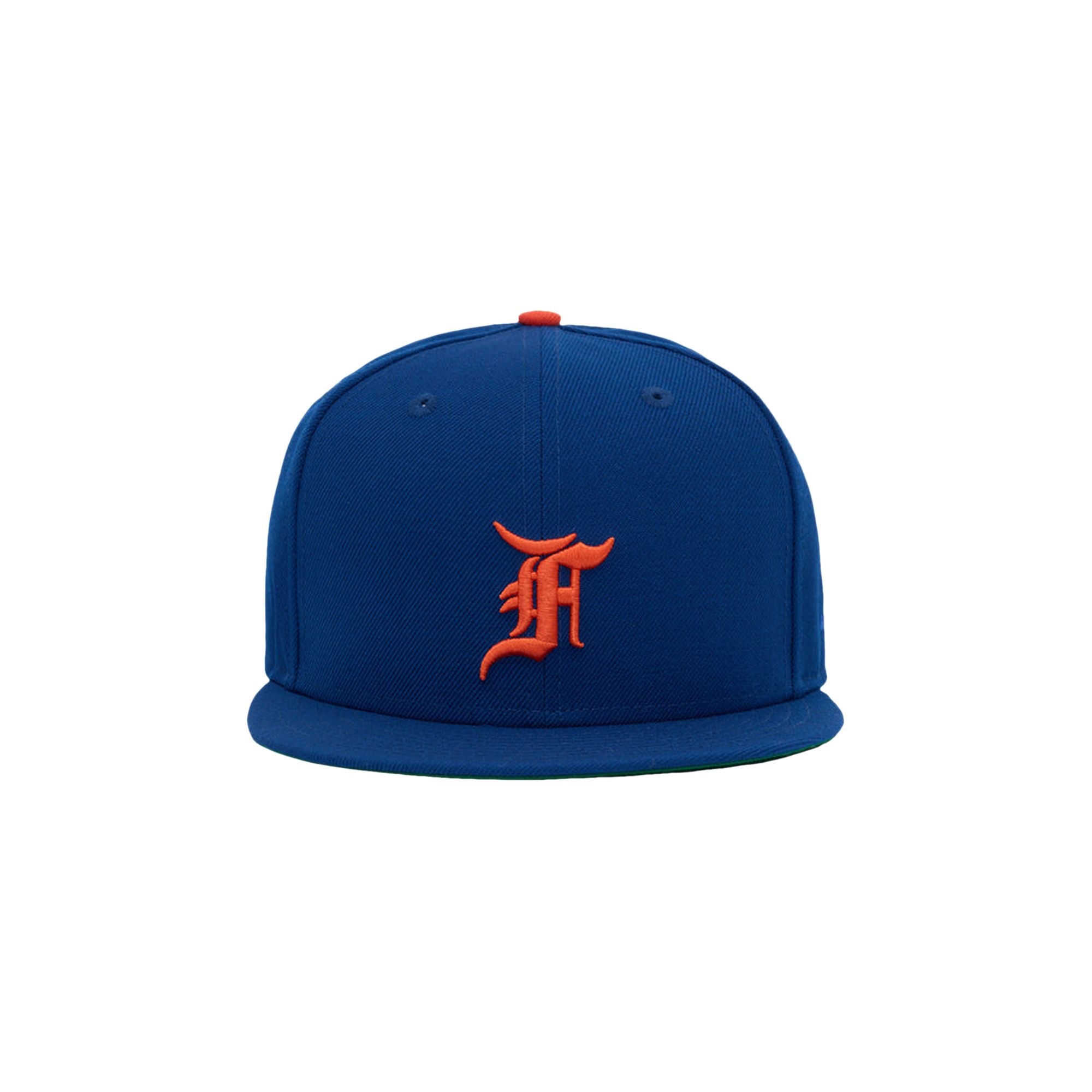 Pre-owned Essentials Fear Of God  59fifty Cap 'new York Mets' | Blue | Men's Size 7.375
