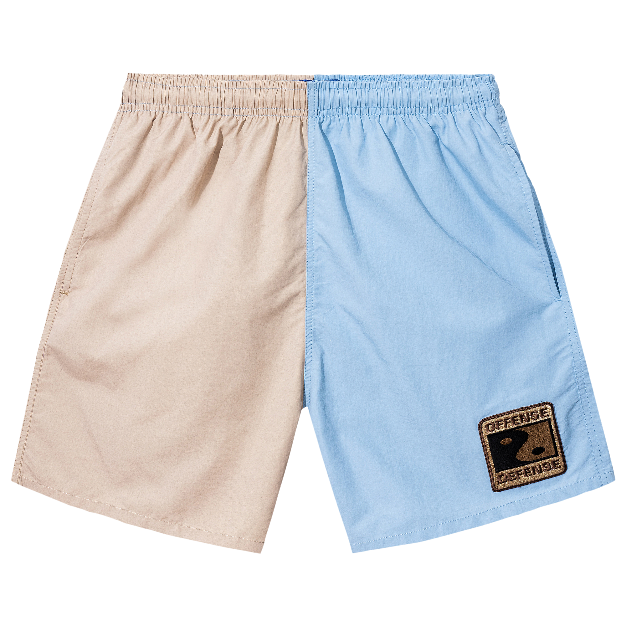 Pre-owned Market Summer League Tech Shorts 'ecru/blue' In Cream