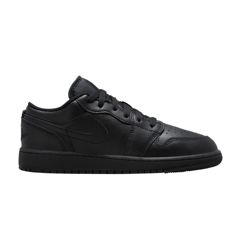 Pre-owned Air Jordan 1 Low Gs 'triple Black' 2022 | Kid's Size 4