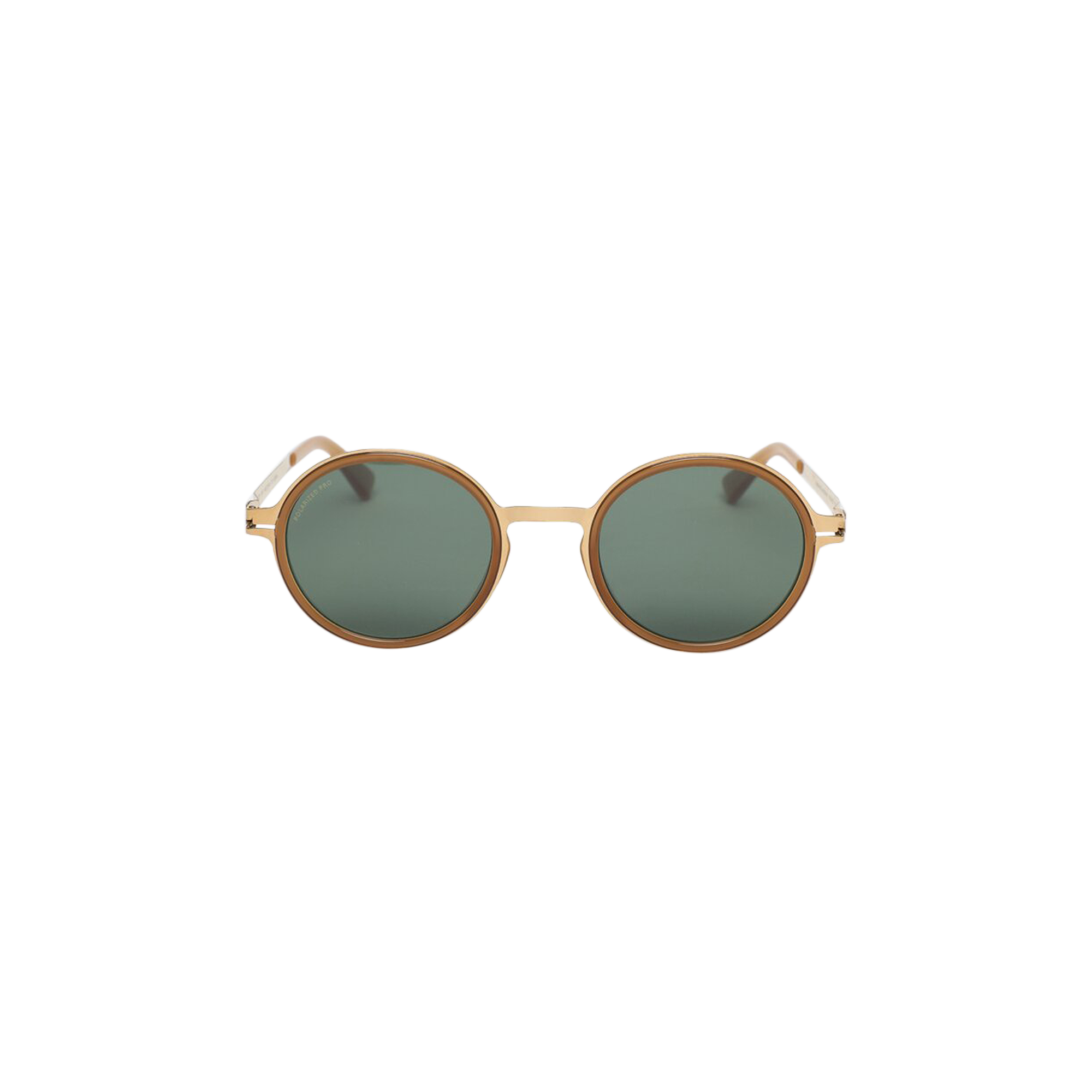 Pre-owned Mykita Dayo Sunglasses 'glossy Gold/brown Dark/brown'