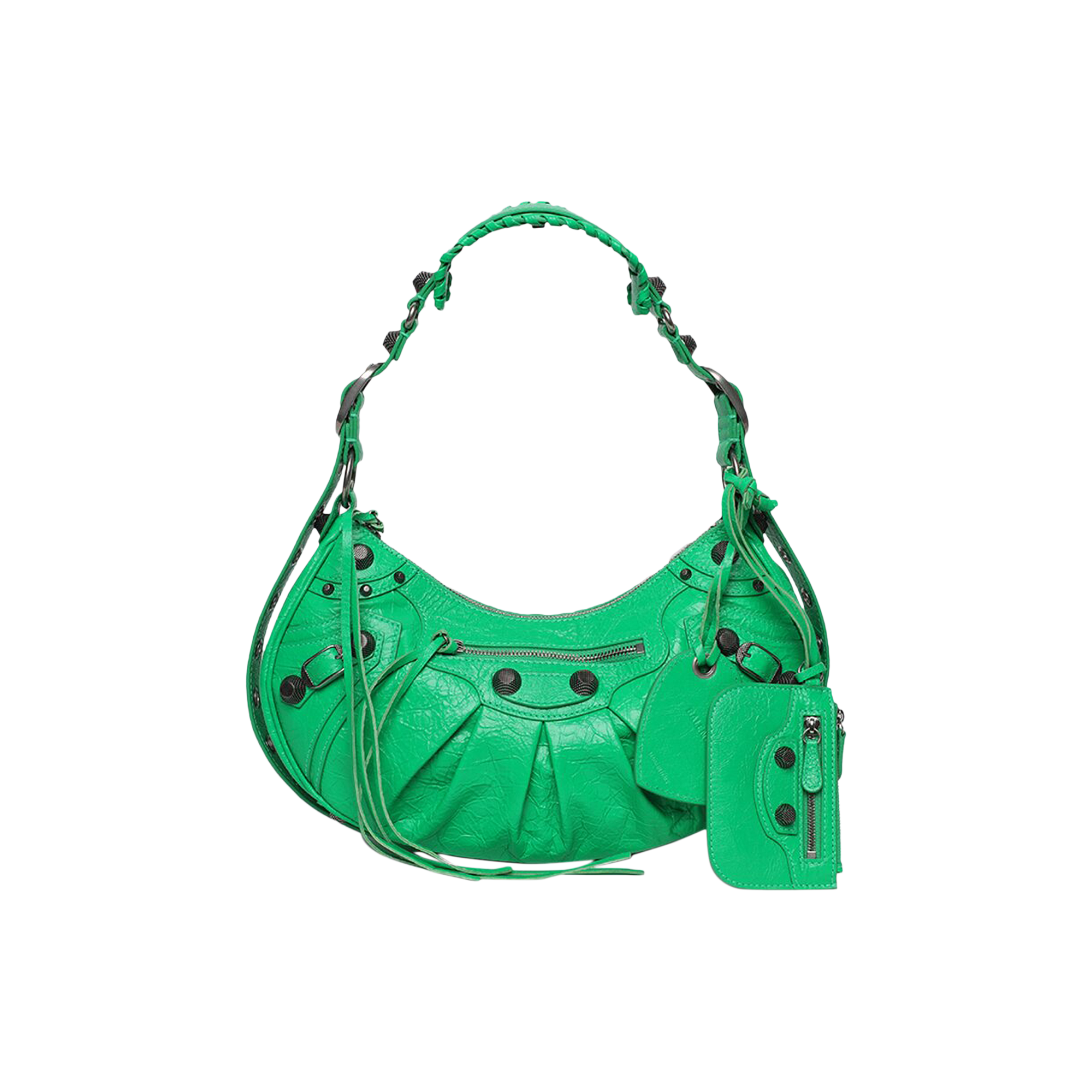 Pre-owned Balenciaga Le Cagole Small Shoulder Bag 'vivid Green'